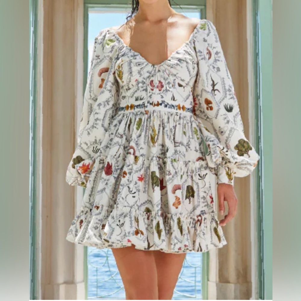 Floral Print Long Sleeve Dress